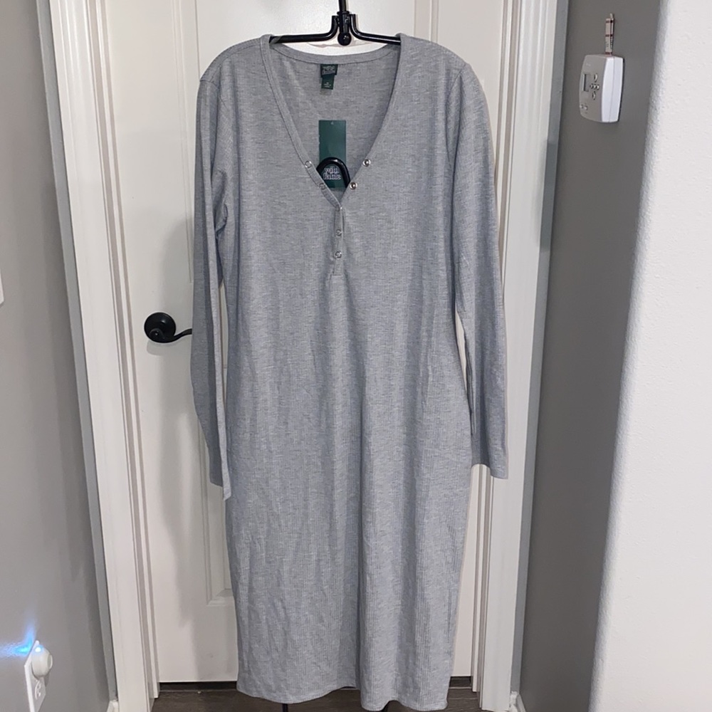 Wild Fable Ribbed Long Fitted Dress - Picture 2 of 10